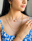 Treez 18K Gold Plated Silver 925 Chain Necklace
