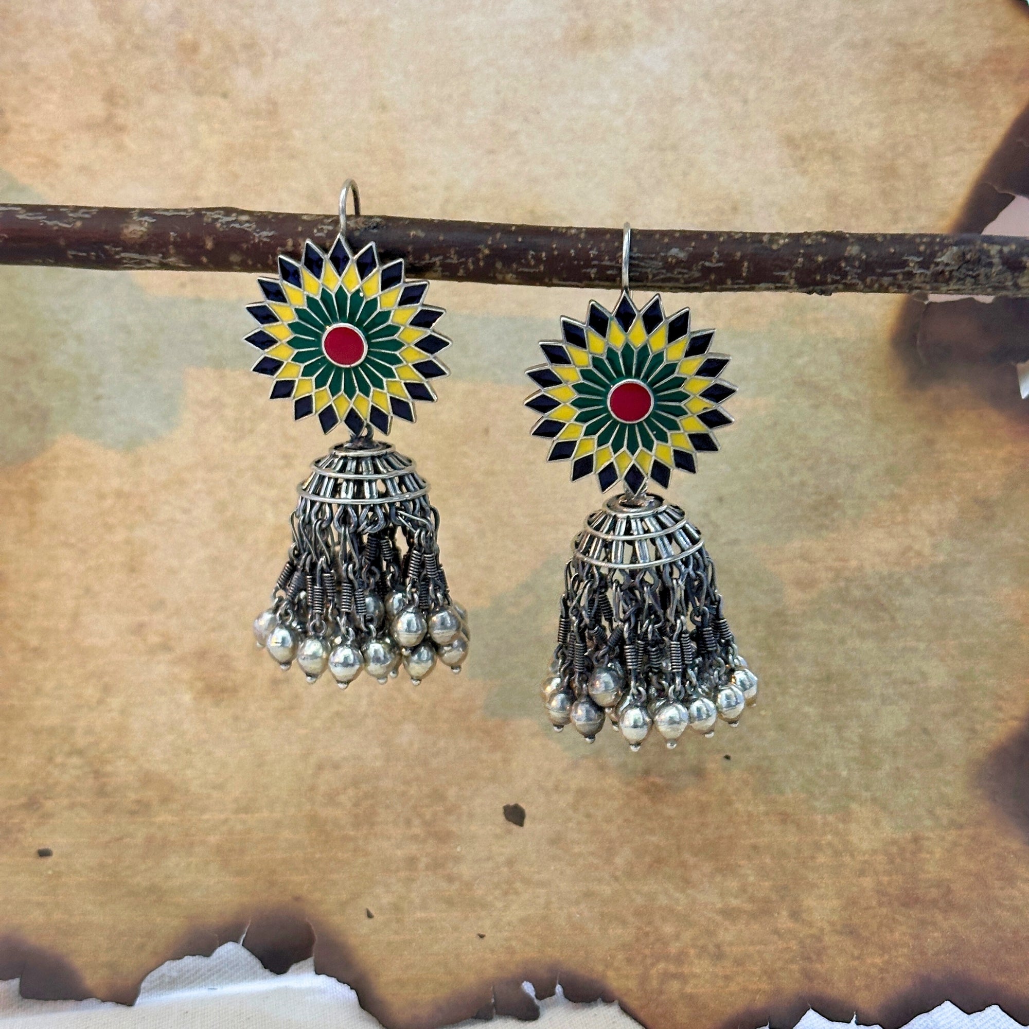 Eshan Traditional Silver 925 Earrings