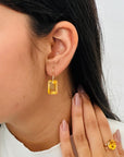 Citrine 18K Gold Earrings