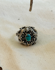 Openable Traditional Turquoise Silver 925 Ring
