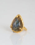 Lisa Labradorite 18K Gold Plated Silver Ring