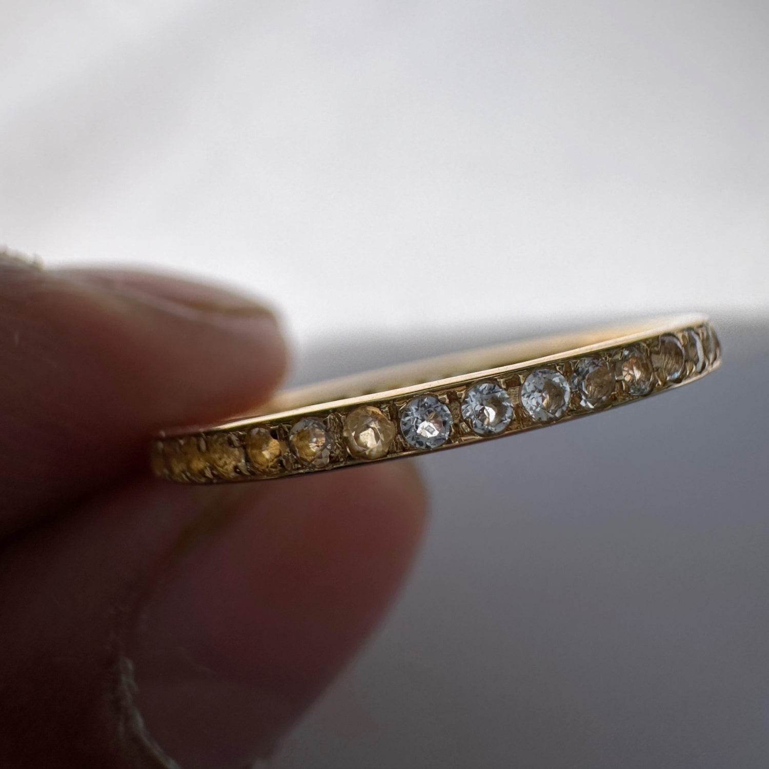 Citrine and Blue Topaz 18K Gold Ring