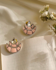 Kanika Pink Silver 925 Stud Earrings