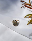 Labradorite Oval 18K Gold Ring