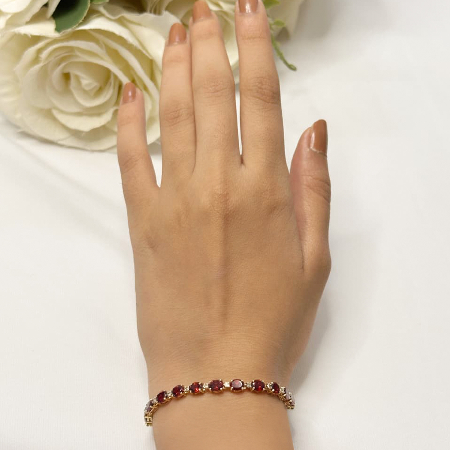 Ren Garnet & Diamond Bracelet