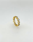 Tilly Diamond Gold Plated Silver 925 Ring