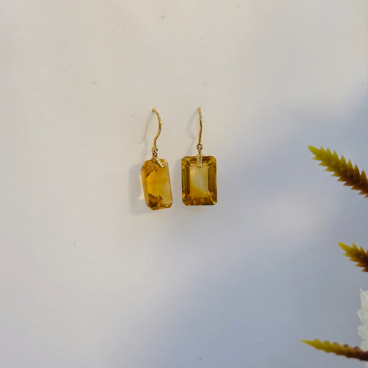Citrine 18K Gold Earrings