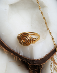 Duvet Gold Plated Silver Ring