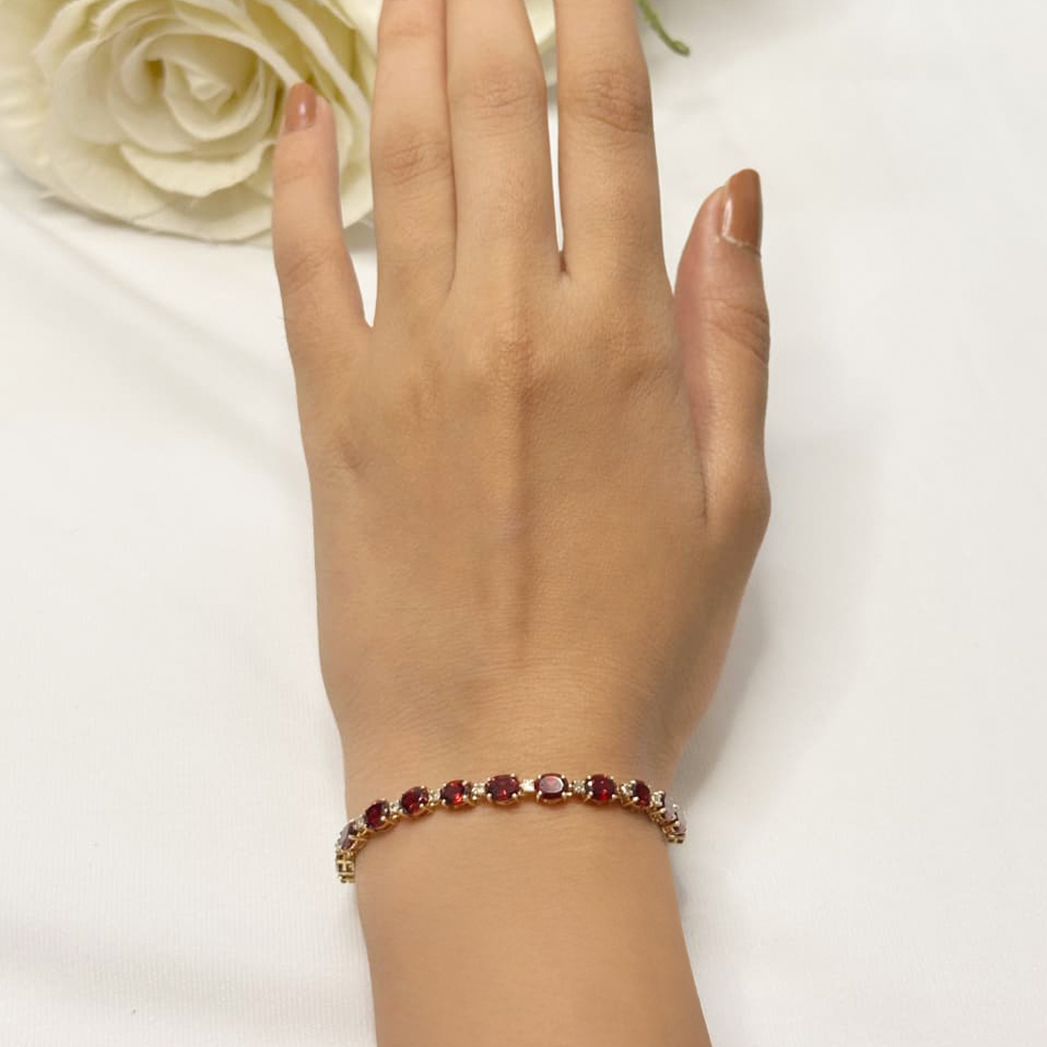 Ren Garnet & Diamond Bracelet
