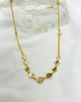 Koov 18K Gold Plated Silver 925 Polki Diamond Necklace