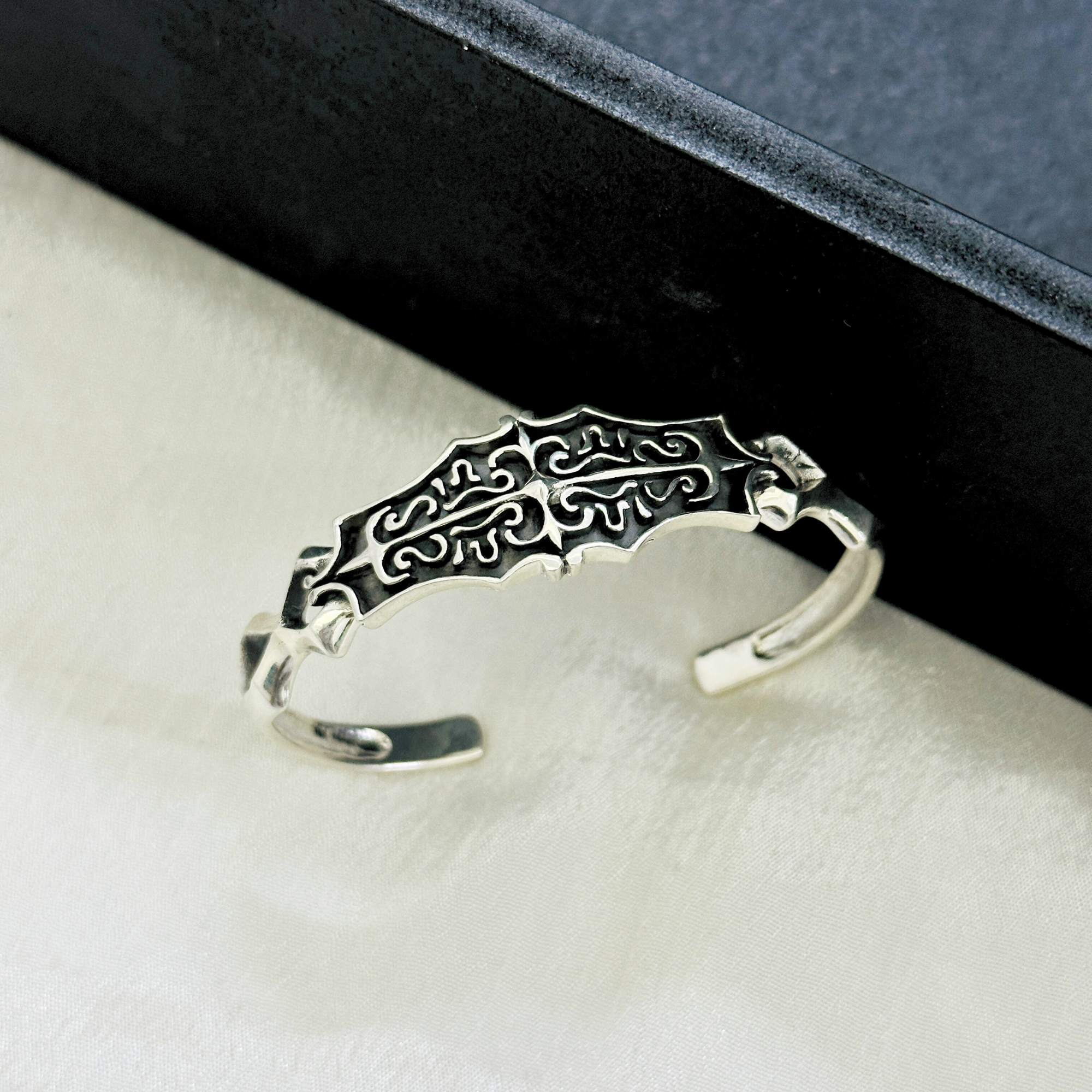 Bruce Silver 925 Men's Cuff Bracelet