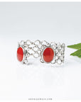 orange silver handcuff