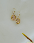 Morganite 18K Gold Earrings