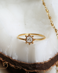 Sunnyside Diamond Polki Gold Plated Ring