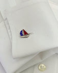 Boat Silver 925 Men's Cufflinks