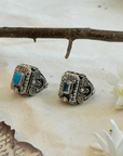Tala Gemstone Openable Silver 925 Ring