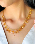 Cadace Citrine 18K Gold Plated Silver 925 Necklace