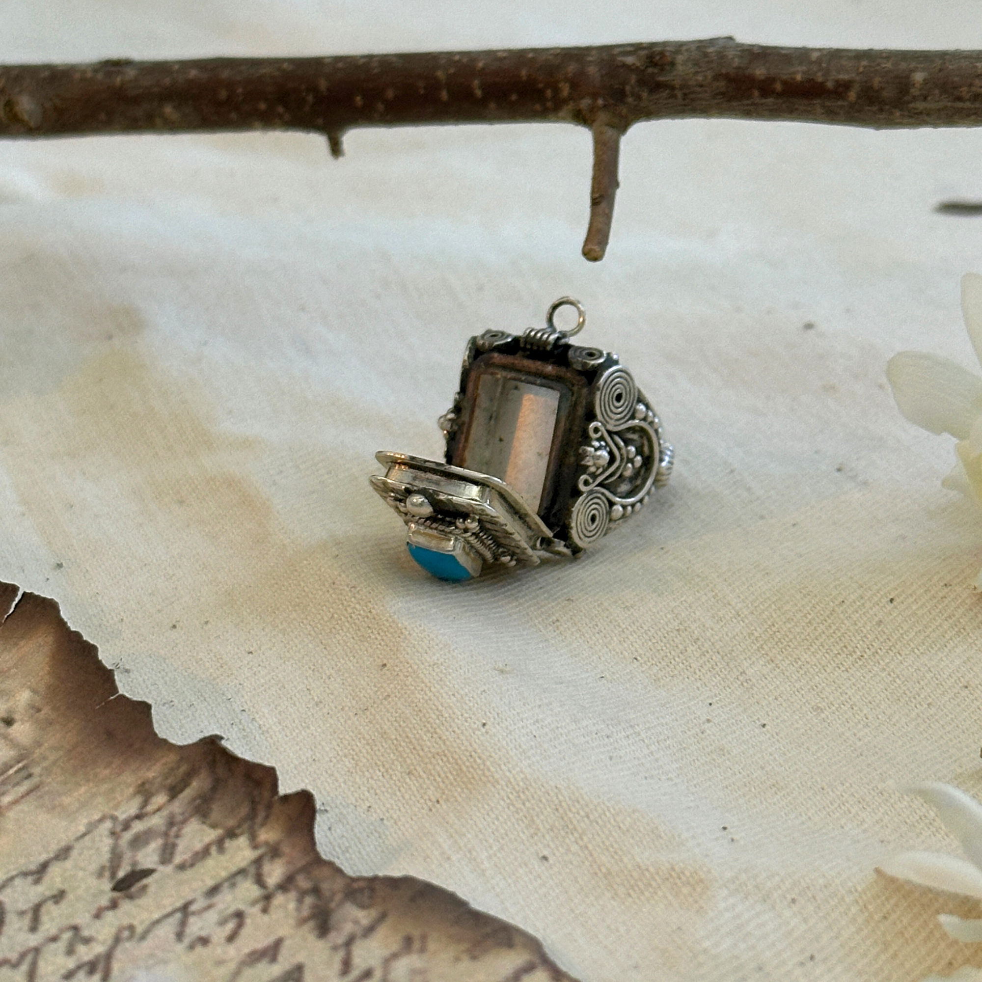 Tala Gemstone Openable Silver 925 Ring
