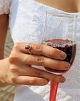 Shine Ruby Gold Plated Silver 925 Love Ring