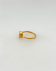 Twyla Aquamarine Gold Plated Silver 925 Ring