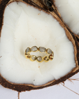 Tilly Diamond Gold Plated Silver 925 Ring