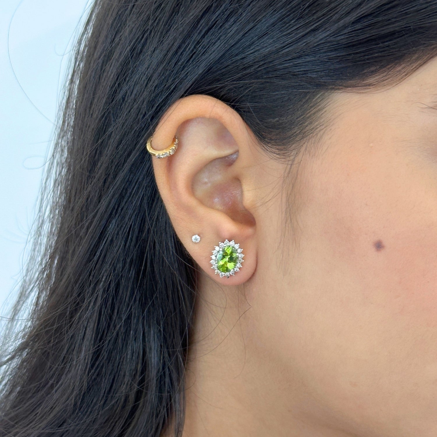 Amore Gemstone Zircon Silver 925 Studs