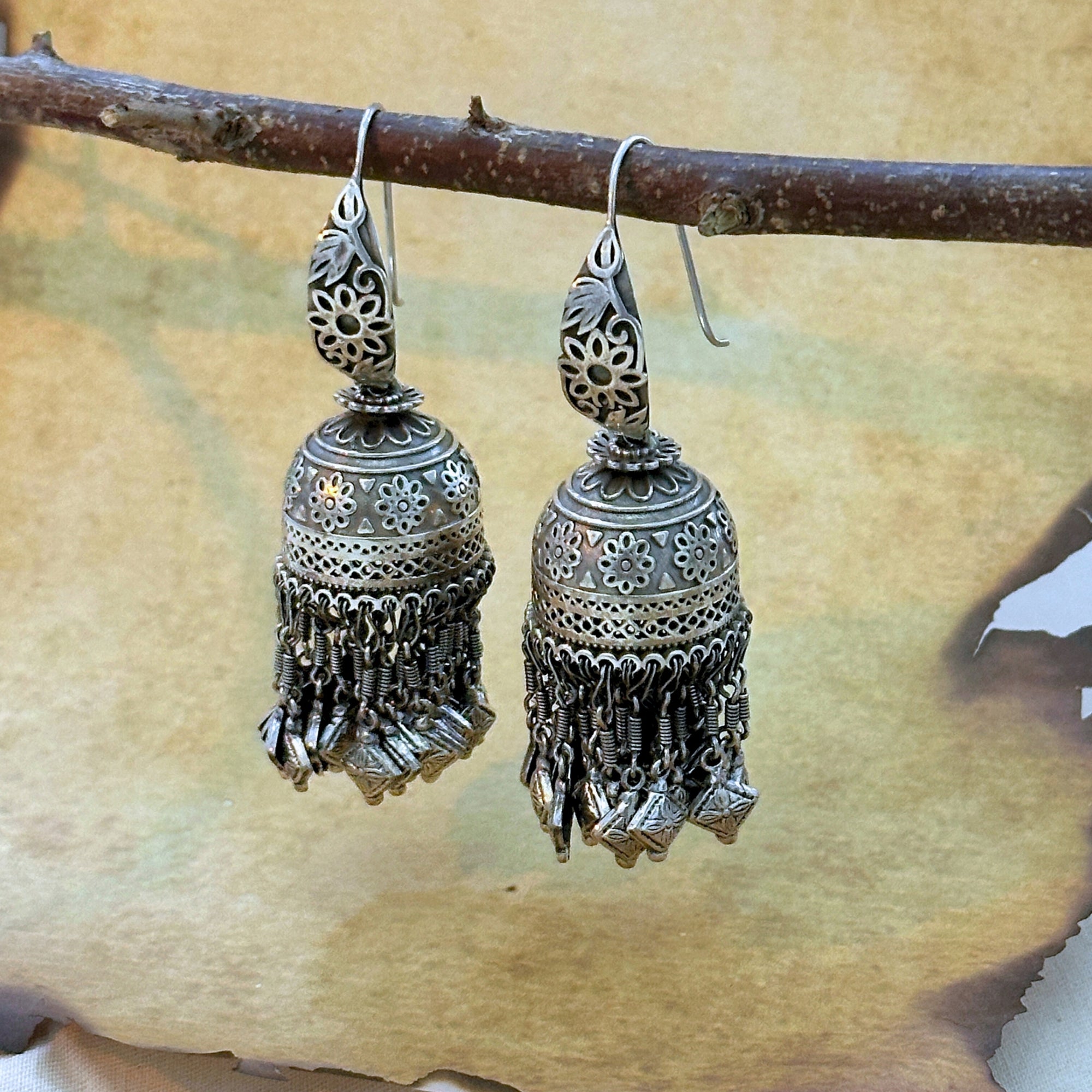 Dariya Traditional Silver 925 Earrings