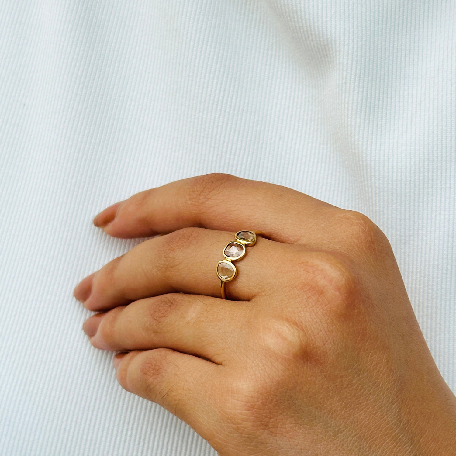 Polki Diamond 18K Gold Ring