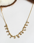 Ranlex Diamond & Pearl 18K Gold Plated Silver 925 Necklace