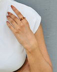 Garnet and Citrine 18K Gold Ring
