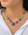 Prish 18K Gold Plated Silver 925 Colorstone Necklace