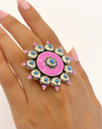 Aanya Enamel Silver 925 Ring