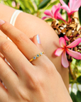 Indigo Tanzanite Gold Plated Silver 925 Ring