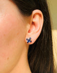 Sapphire Diamond Studs
