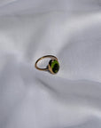 Peridot Oval 18K Gold Ring
