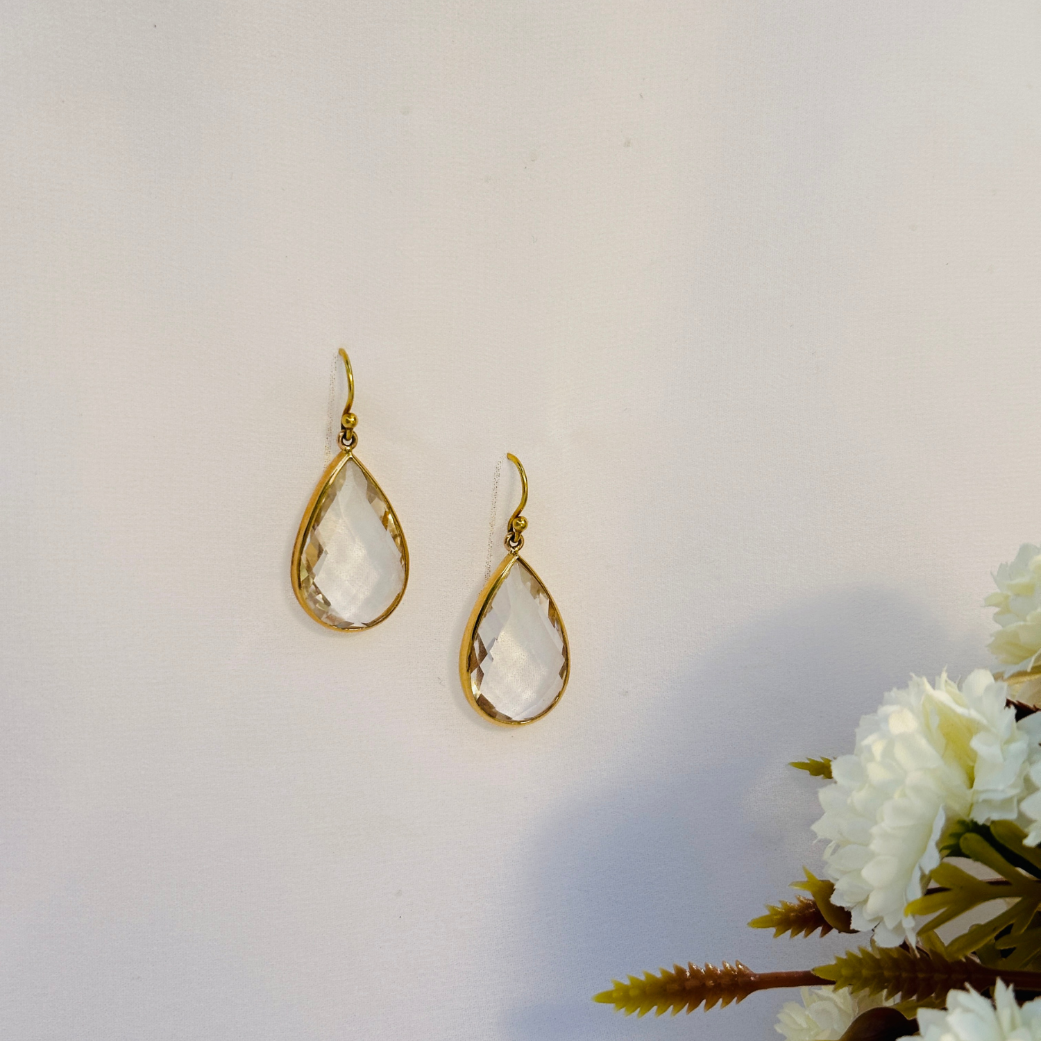 Crystal 18K Gold Earrings