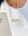 Carrillo Aquamarine 18K Gold Plated Silver 925 Necklace