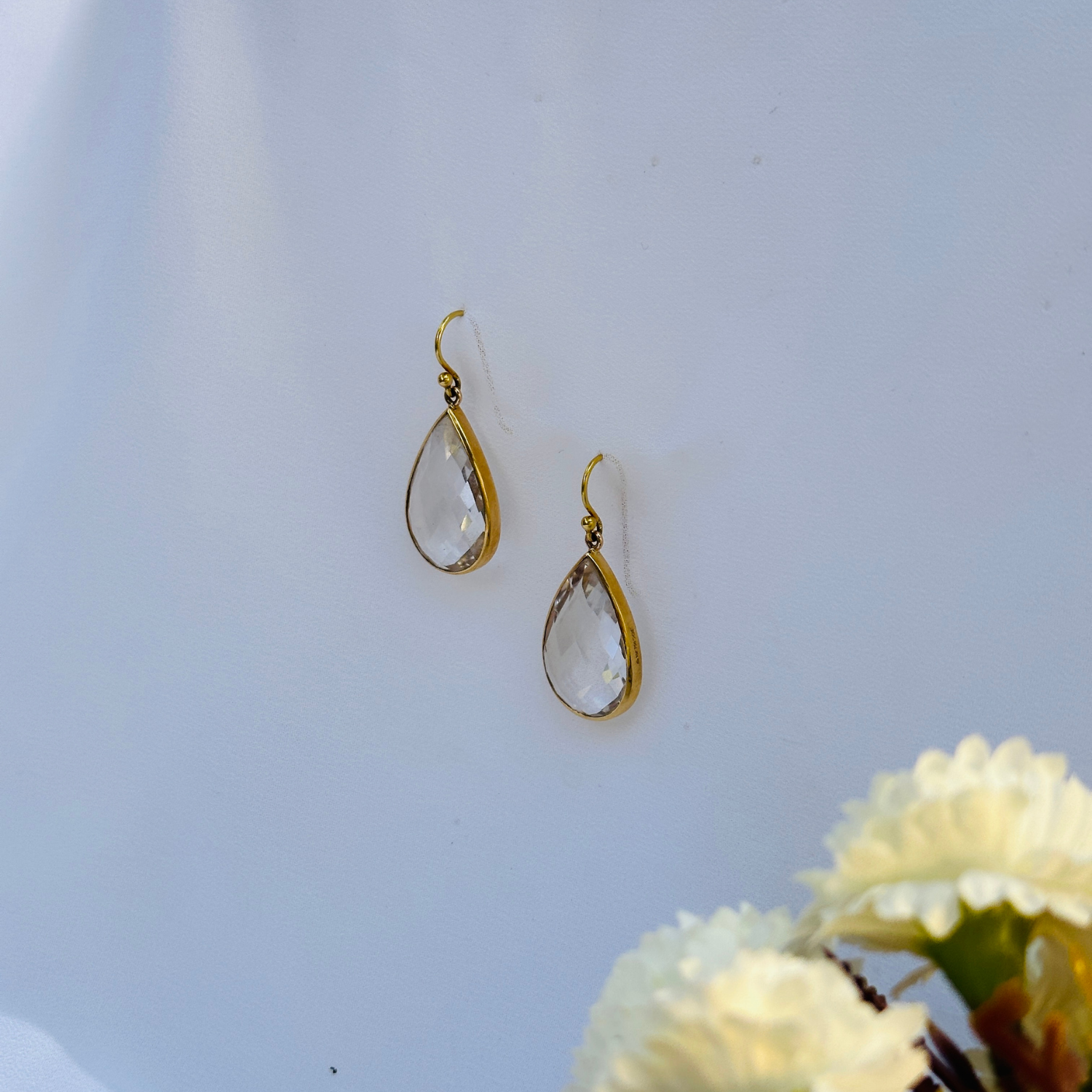 Crystal 18K Gold Earrings