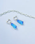 Mandelina Blue Topaz Silver 925 Earrings