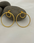 Suttan Gold Plated Silver 925 Earrings