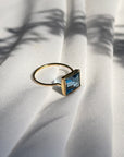 Blue Topaz 14K Gold Ring