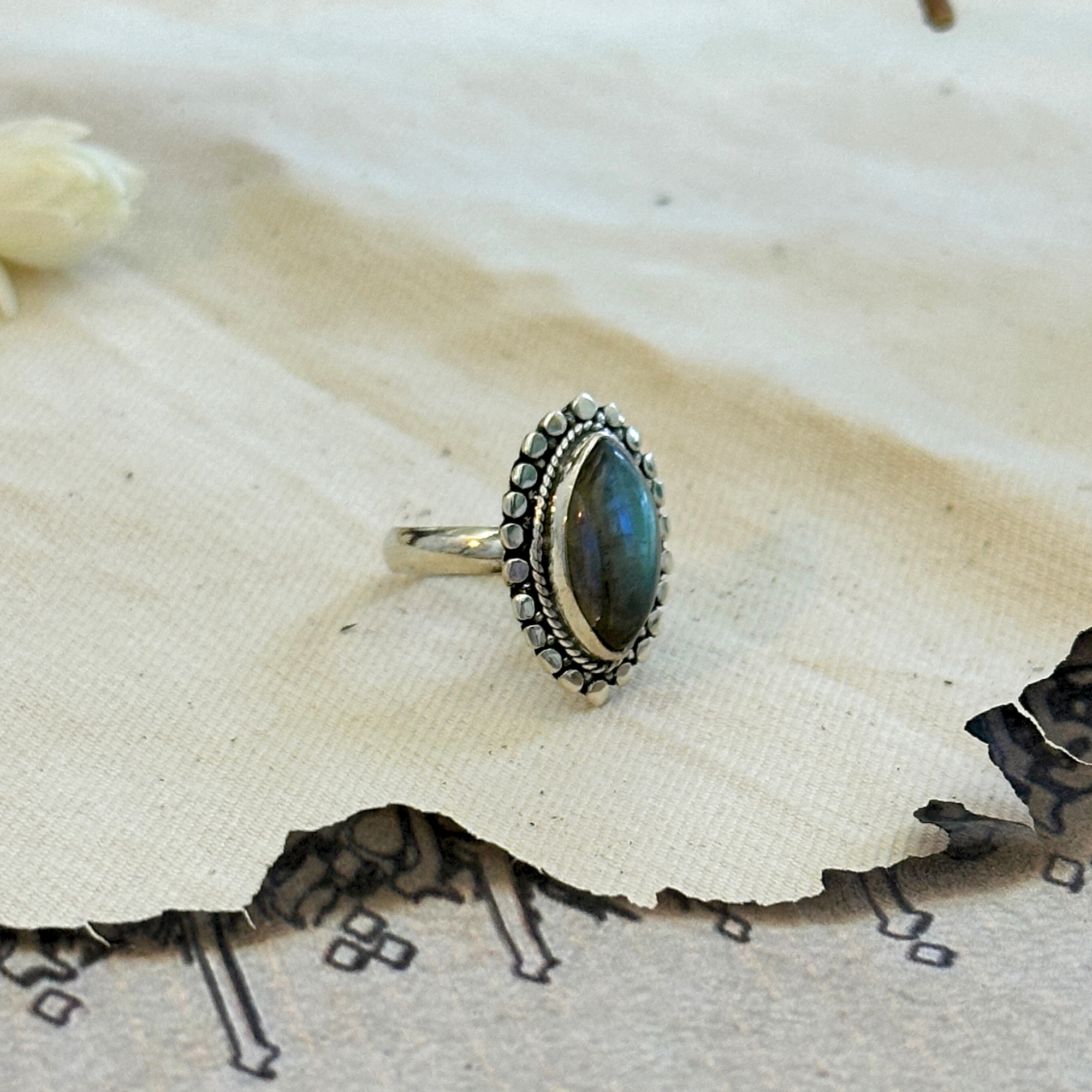 Nayan Traditional Gemstone Silver 925 Ring