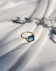 Blue Topaz 14K Gold Ring