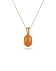 Opal & Diamond 18K Gold Pendant
