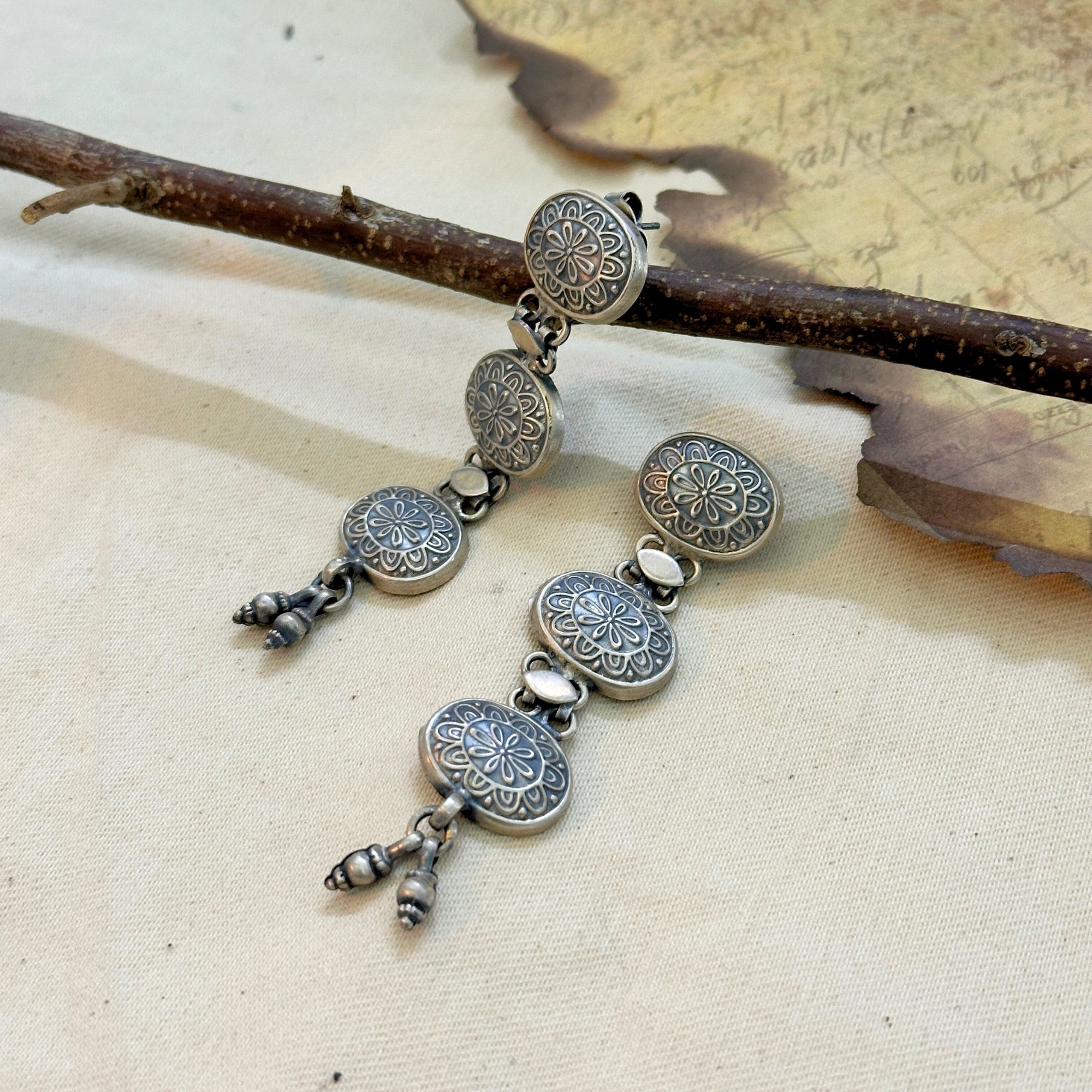 Nur Traditional Silver 925 Earrrings