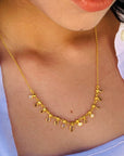 Ranlex Diamond & Pearl 18K Gold Plated Silver 925 Necklace