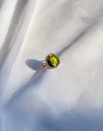 Tourmaline 18K Gold Ring with Diamonds