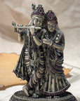 Silver 925 Radha Krishna Idol Artifact