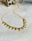 Ranlex Diamond & Pearl 18K Gold Plated Silver 925 Necklace