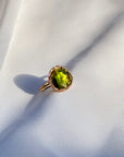 Tourmaline 18K Gold Ring with Diamonds